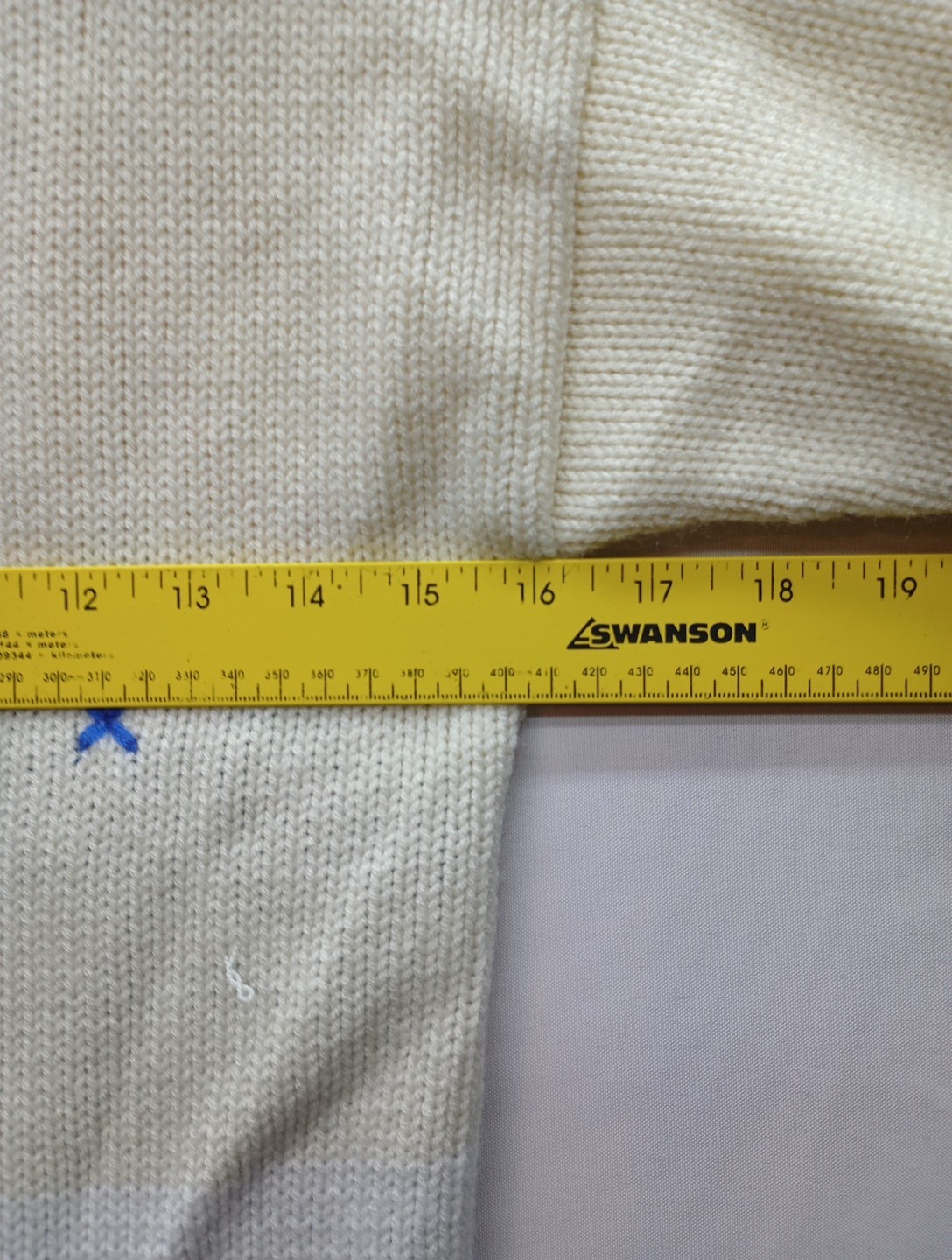 Childrens Unisex Handmade Full Zip Up Sweater Measurements In Pictures