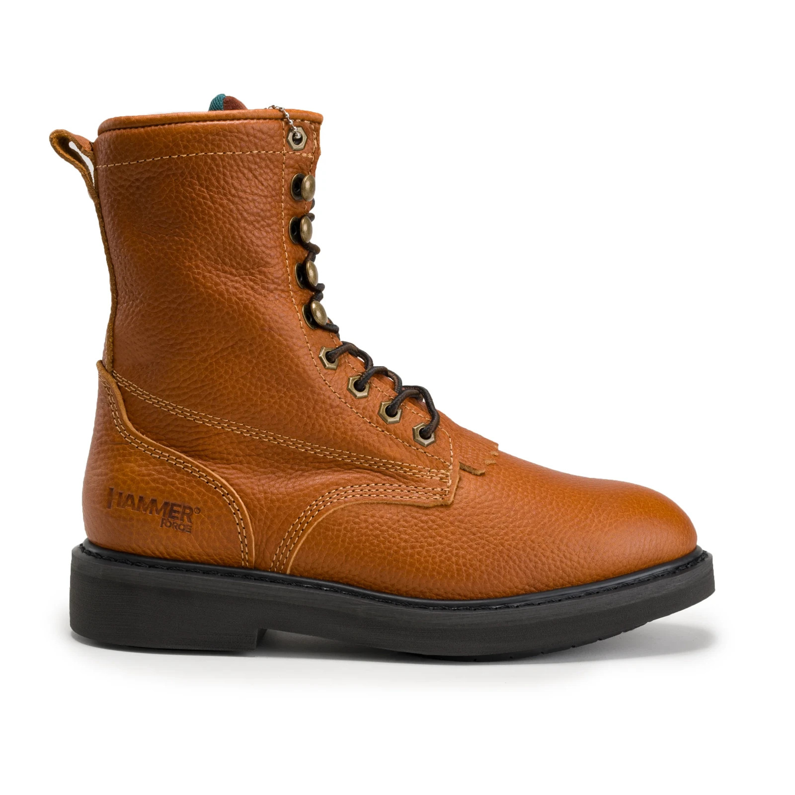HAMMER HM118 Zipper and Lace Work Boots Tan Men’s Thermal Lining