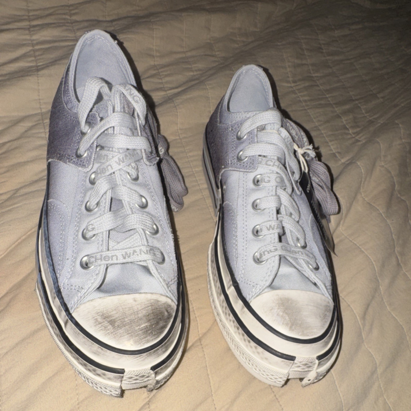 Converse Feng Chen Wang x Chuck 70 2-in-1 Low Gray Canvas Sneakers A15742C