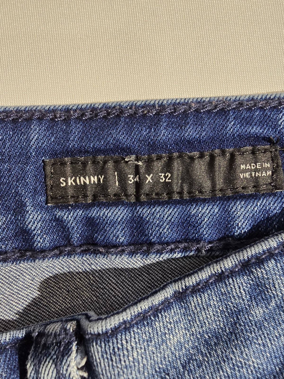PacSun Active Stretch Skinny Jeans Men’s Blue Denim Mid Rise Zip Fly