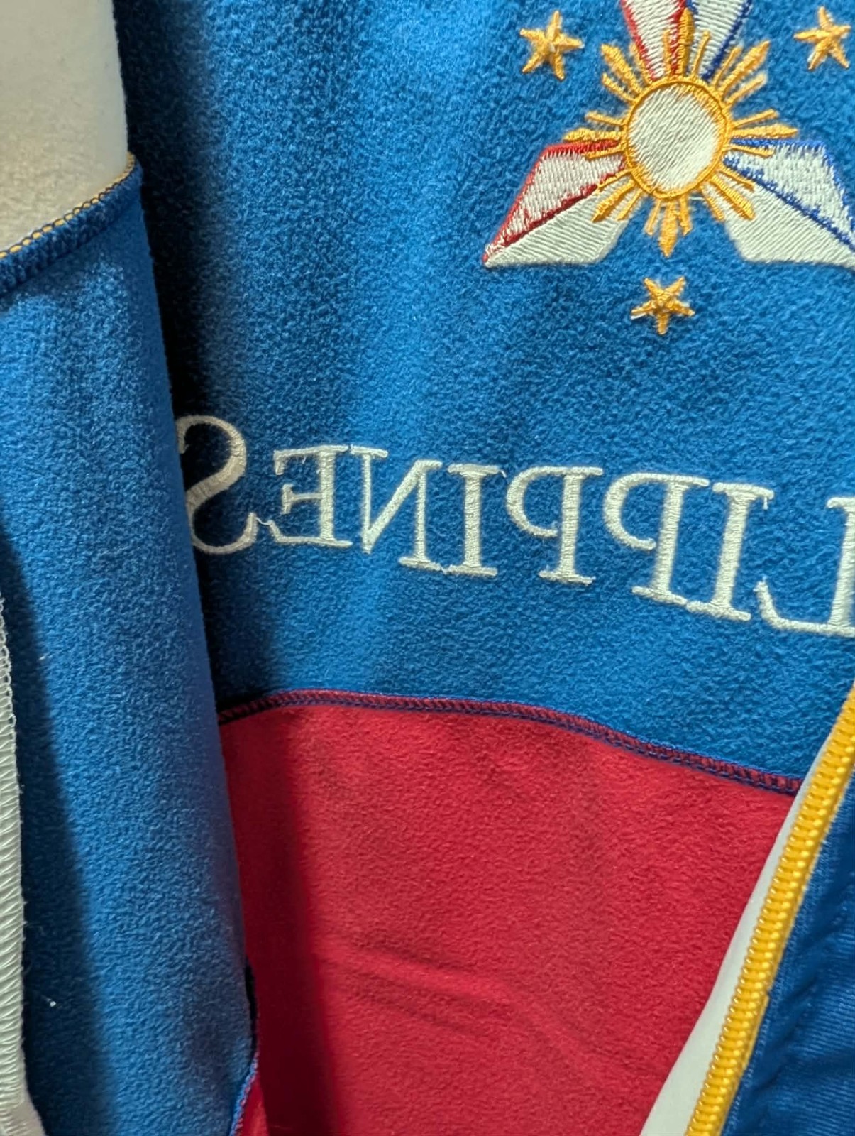 Vintage Dibuho Philippines Asian Jacket Men’s XL Red Blue White Limited Edition
