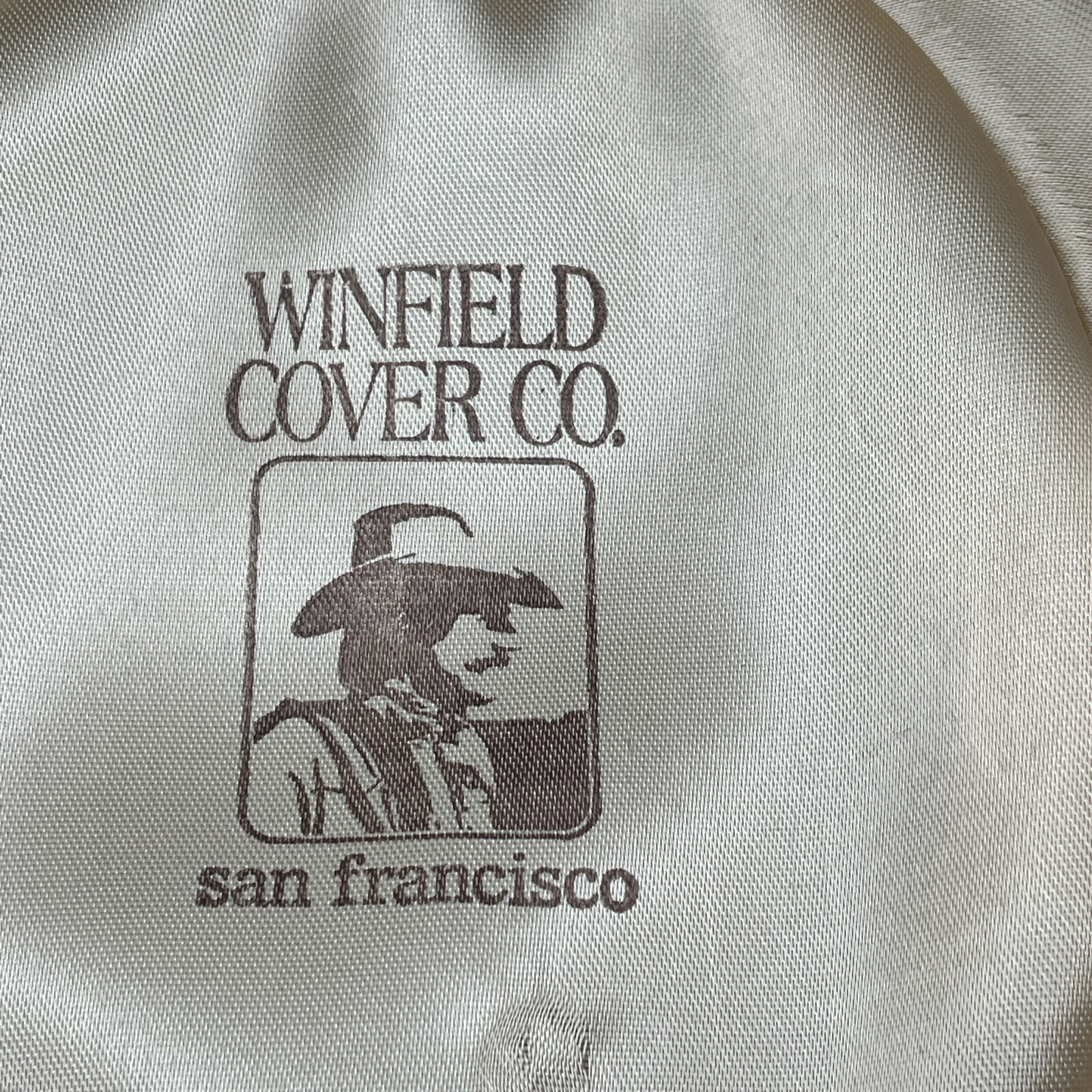 Winfield Cover Co Hat Medium Cowboy Hat Brown Leather San Francisco Wire Brim
