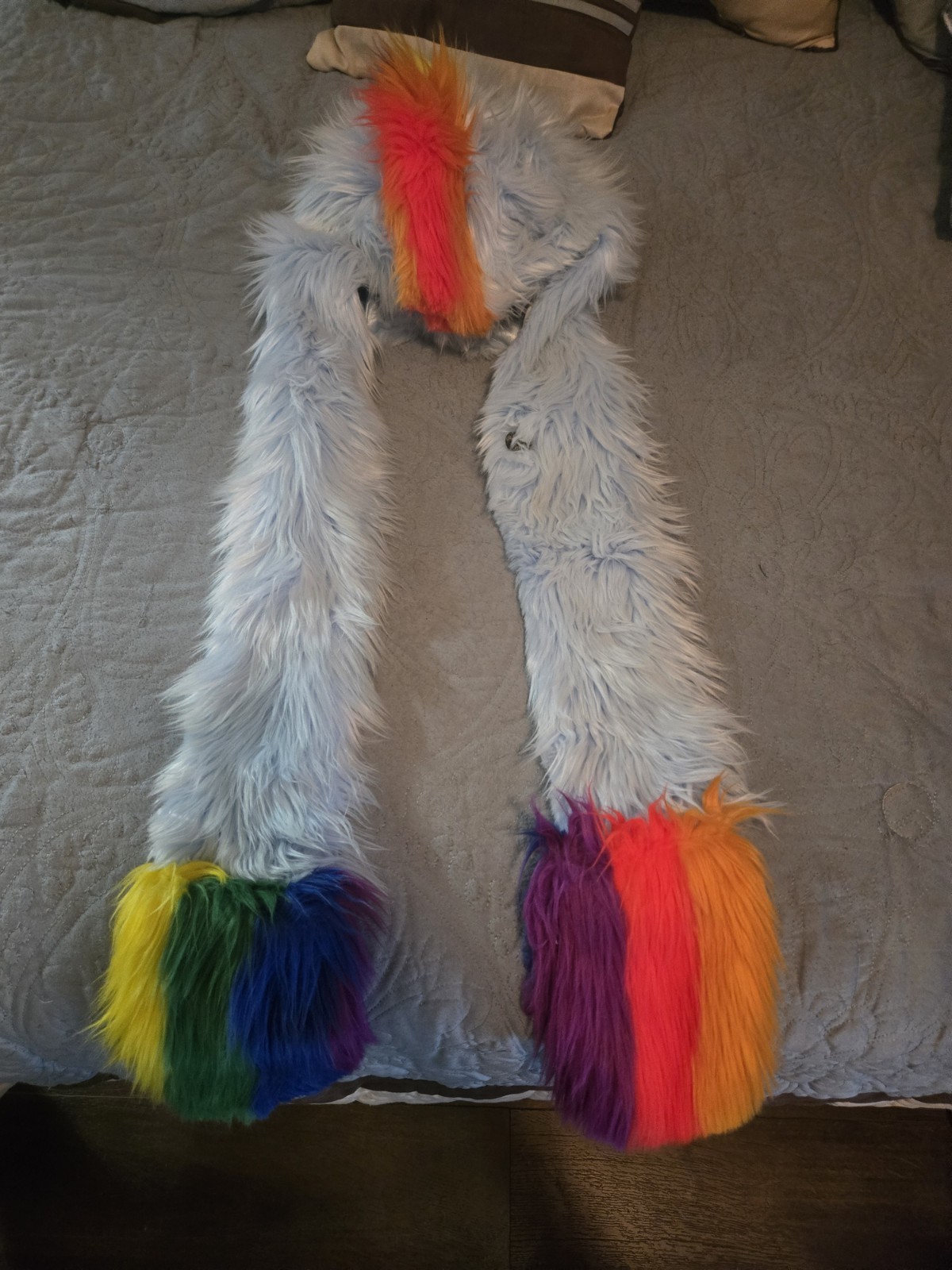 SpiritHoods Rainbow Dash Collector’s Edition Faux Fur Ear Flap Hat One Size
