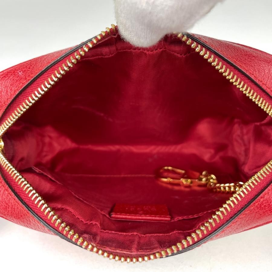 Gucci Canvas Leather Red Blue White Shoulder Bag 517350 #BS2970