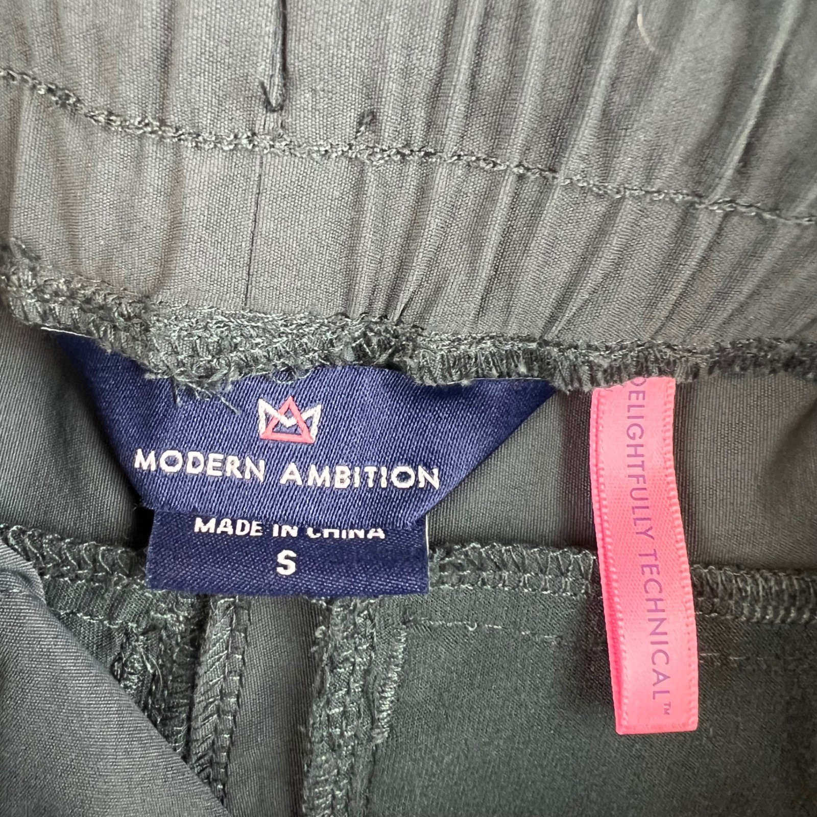 NWT Modern Ambition Womens High-Rise Stretch Pant Recycled Nylon Gray Small