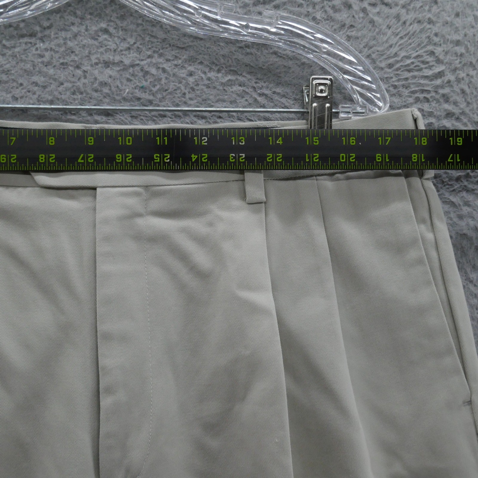 Savane Select Edition Mens Beige Pleated Cuffed Cotton Dress Pants 36×30 NEW