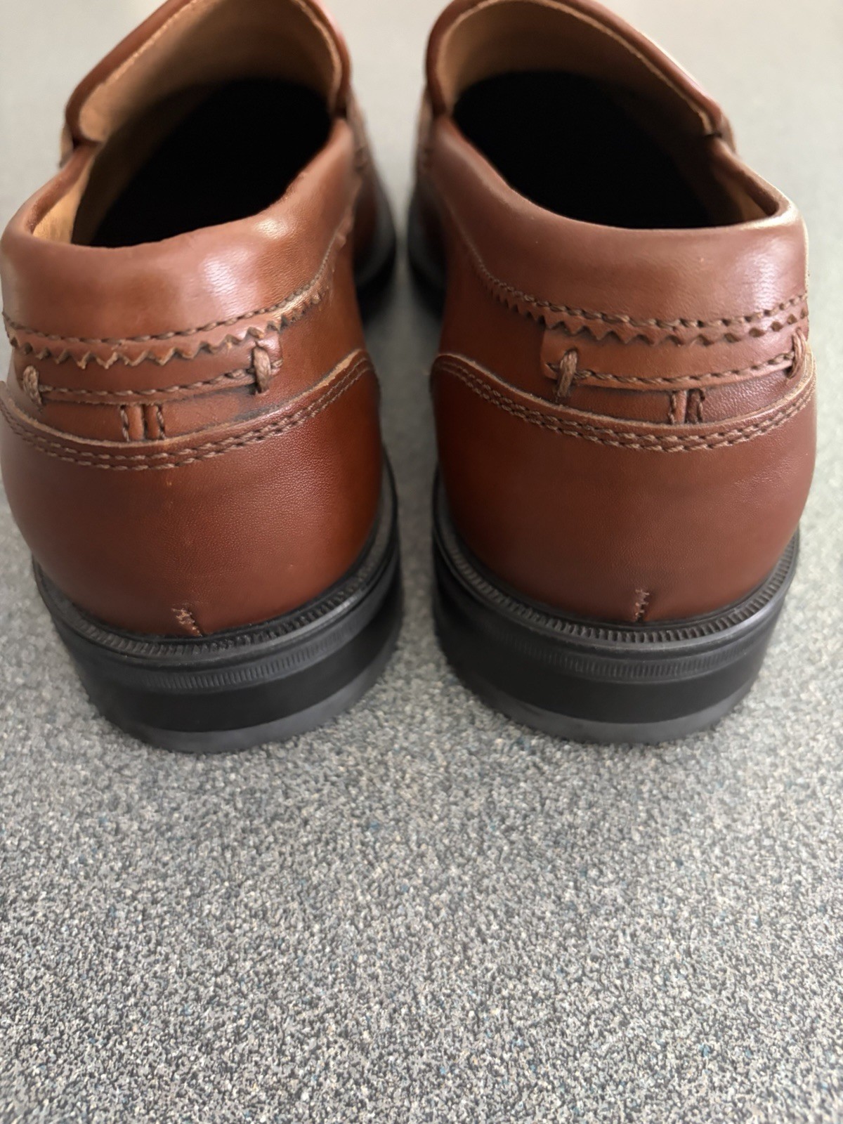 Aquatalia Men Waterproof Calf Leather Cognac Loafers SZ.11.5