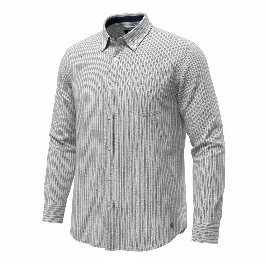 Button Down Shirt Cody James XL Mens White Blue Excellent Striped Western Core