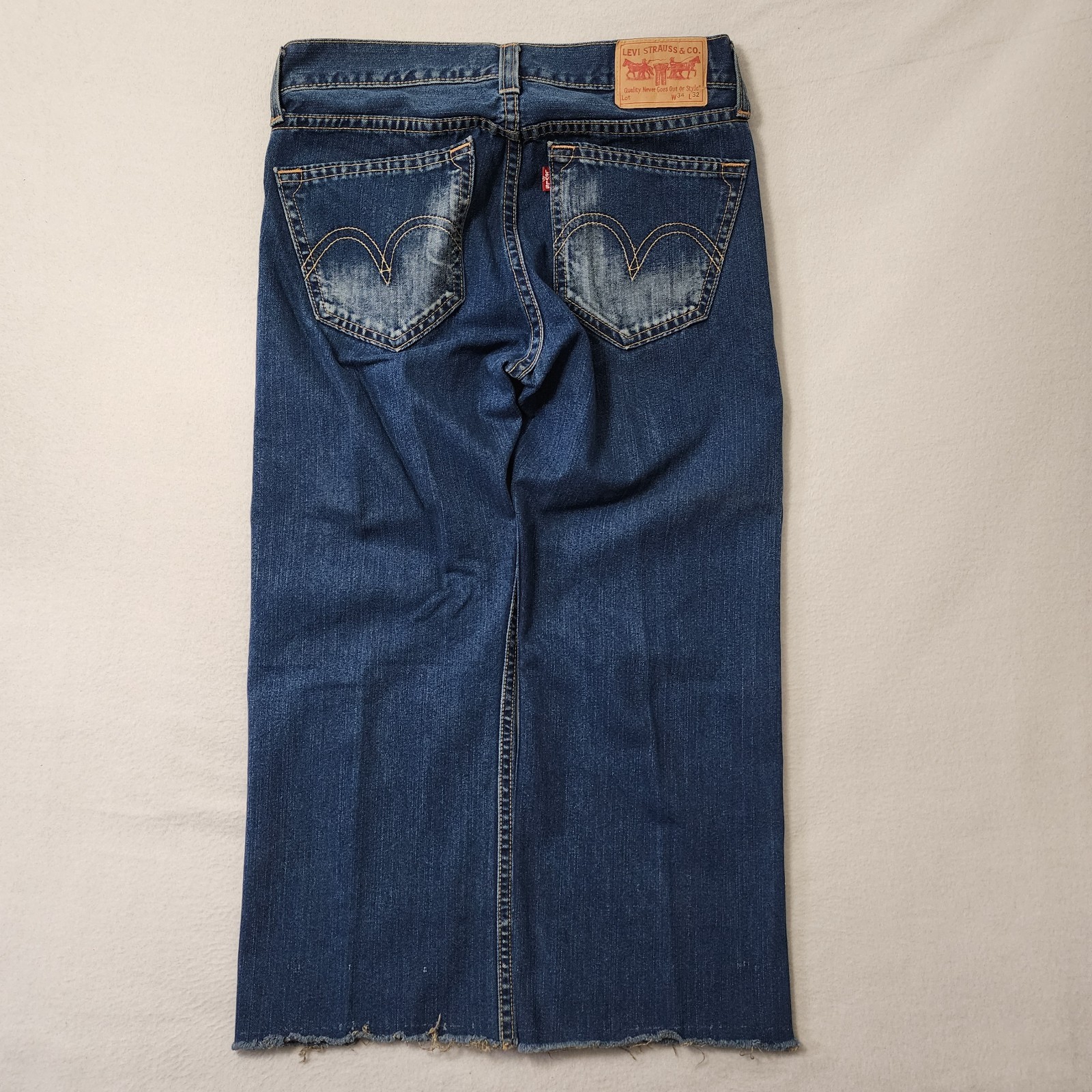 Vintage Levis Type 1 Baggy Jeans Mens 34×32 (36×28) Denim Wide Y2K Real Loose