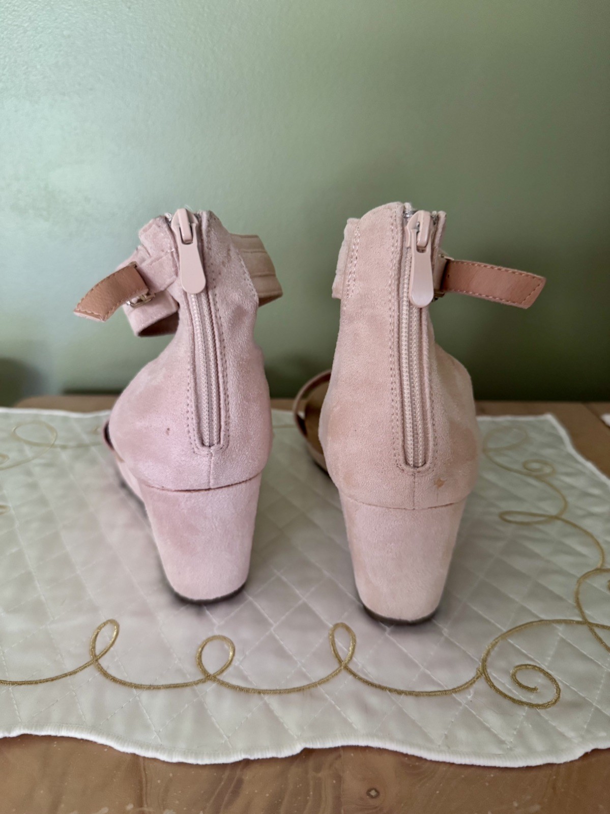 DREAM PAIRS Women’s Open Toe Buckle Ankle Strap Platform Wedge Sandals Size 10