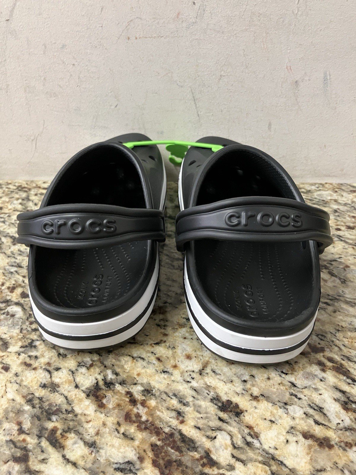 #60) Crocs Bayaband Clog Black White Mens 5 Womens 7 Classic Comfort NWT unisex