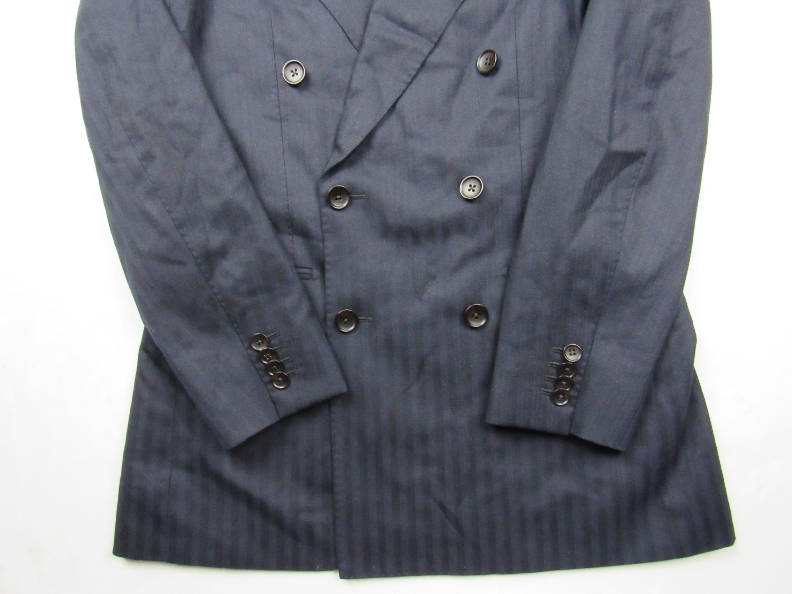 SuitSupply Blazer Havana Double Breasted Jetted Slim Coat 34 Super 120s Fratelli