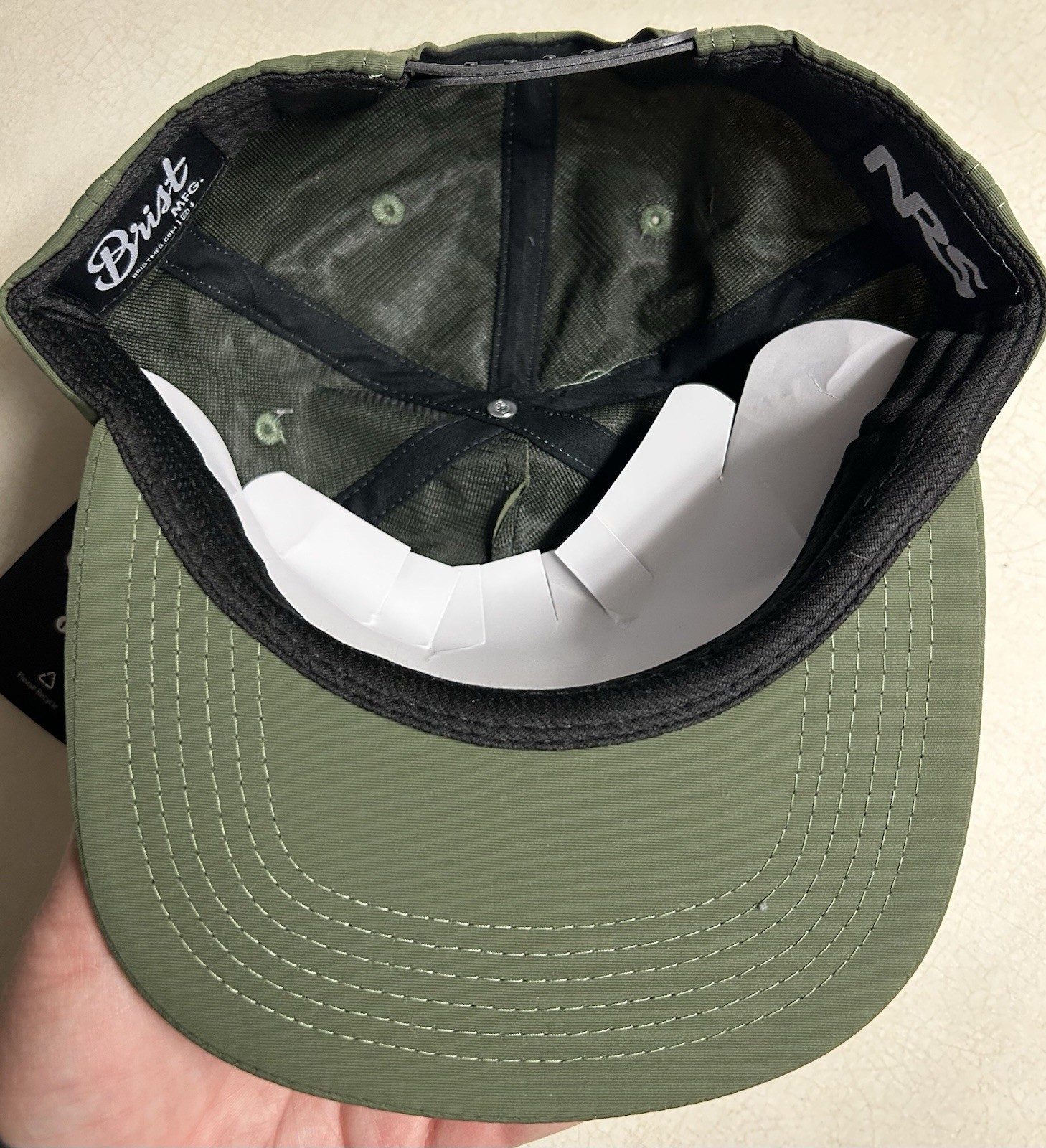 NWT NRS Fly Fishing Rafting Snapback Hat First One On Last One Off Idaho USA