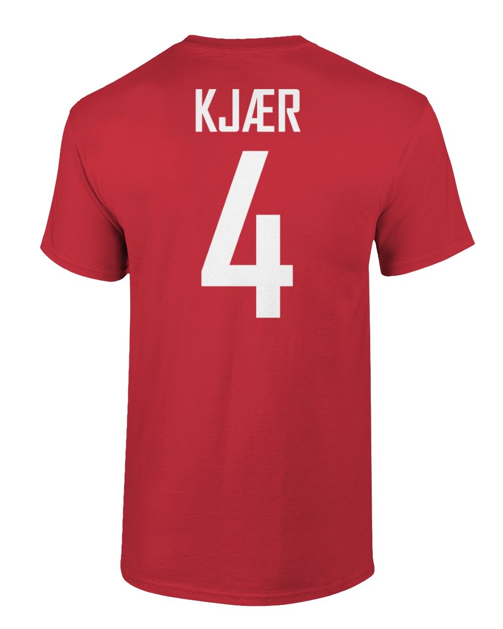 Denmark Soccer #4 Simon Kjaer World Football Fans Adult and Youth T-Shirt