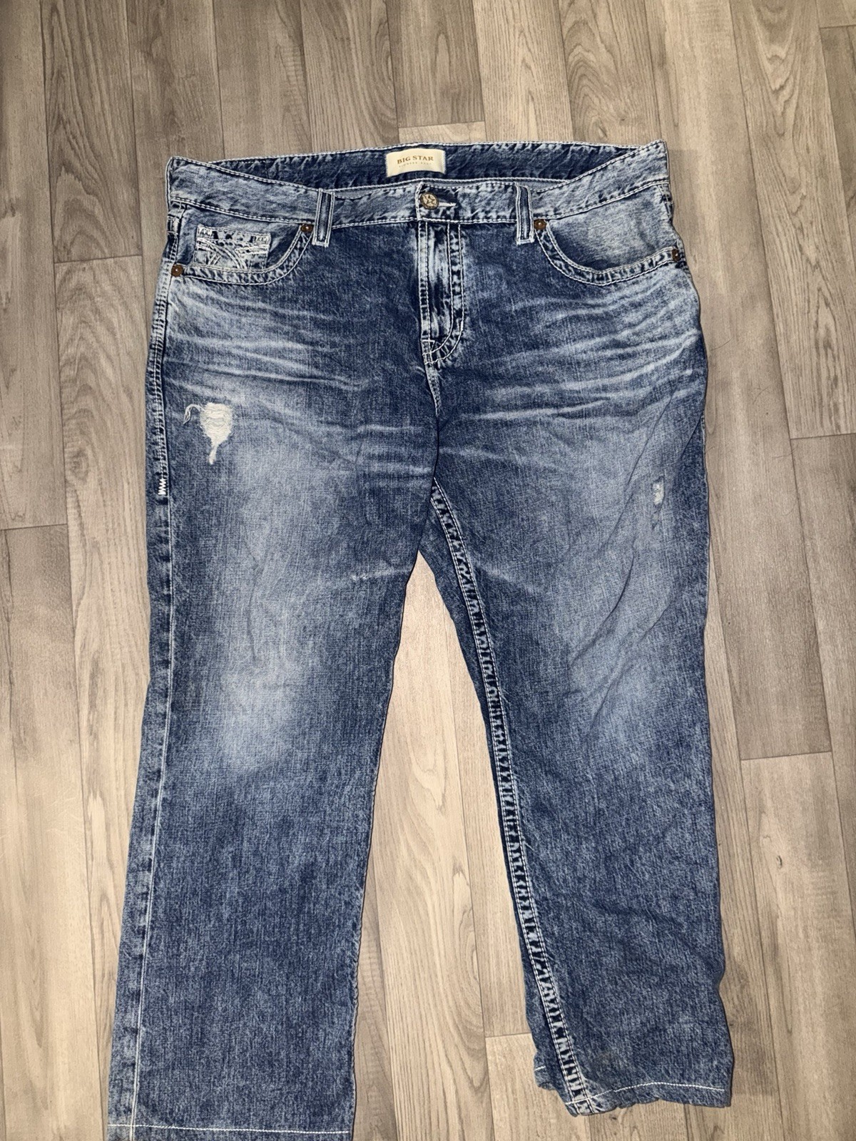 BIG STAR Heritage Collection Men’s Straight Jeans Blue Medium Wash
