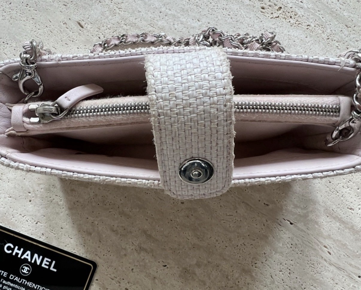 CHANEL Deauville Tweed Long Wallet