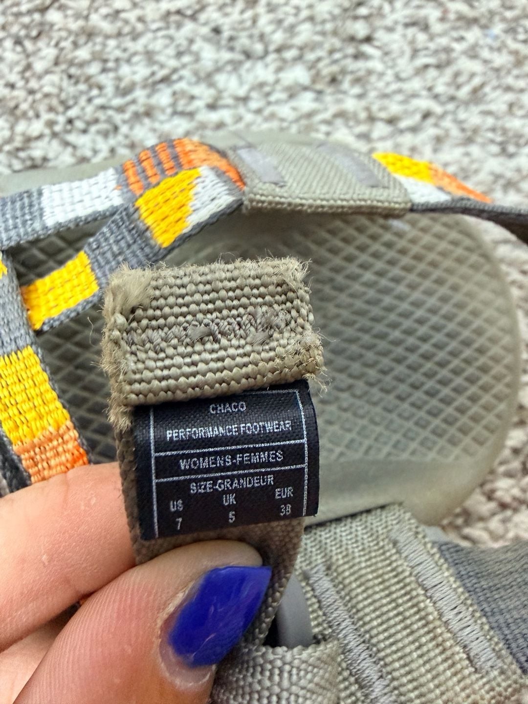 Chaco Women’s Z/2 Classic Sandals Geometric Pattern Size 7
