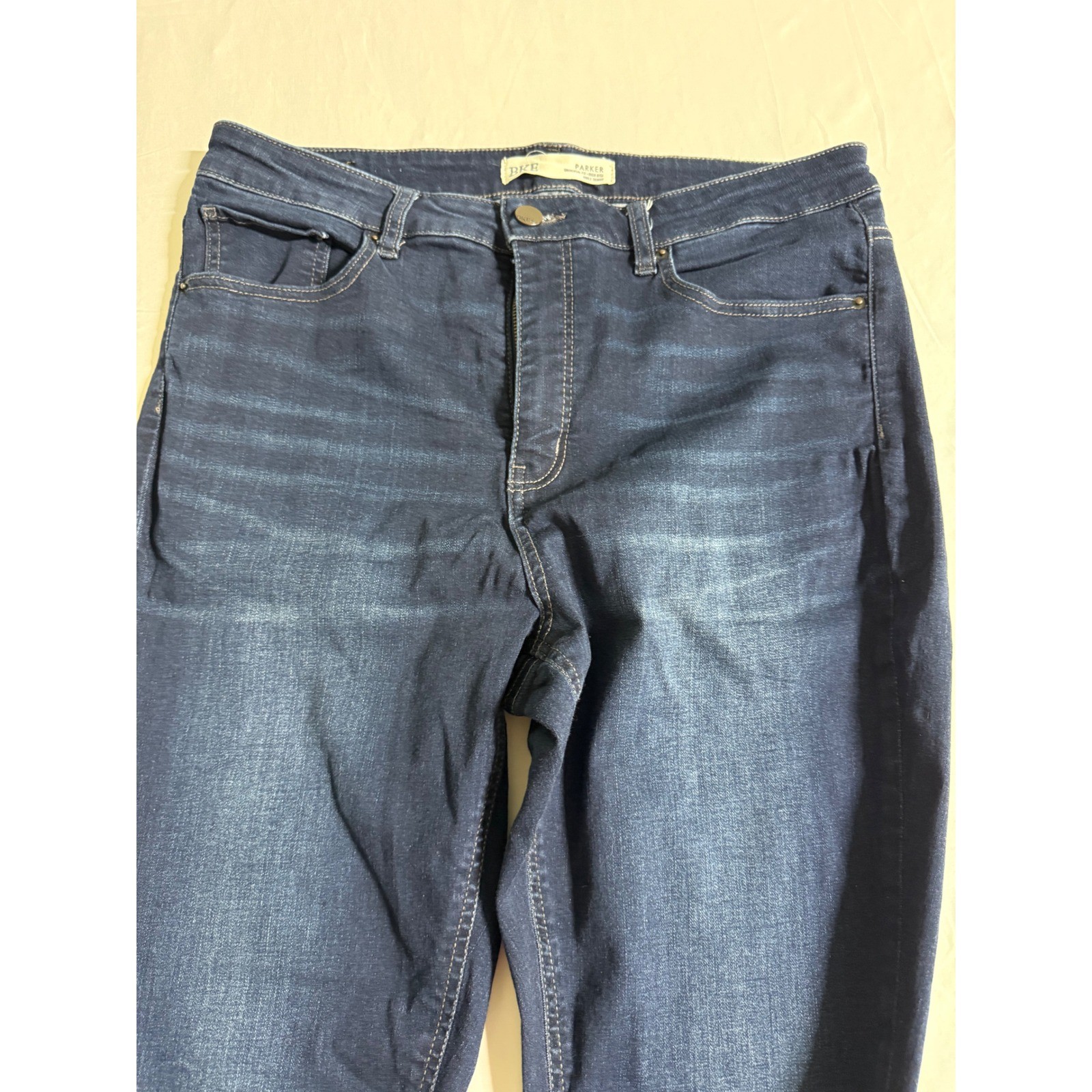 BKE Parker Universal Fit High Rise Ankle Skinny Jeans Dark Wash Womens