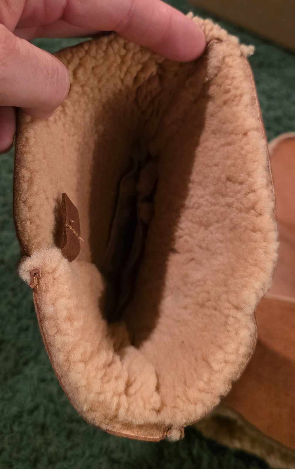 Orvis XL 15 1/2″ long Fleece Lined Leather Mittens