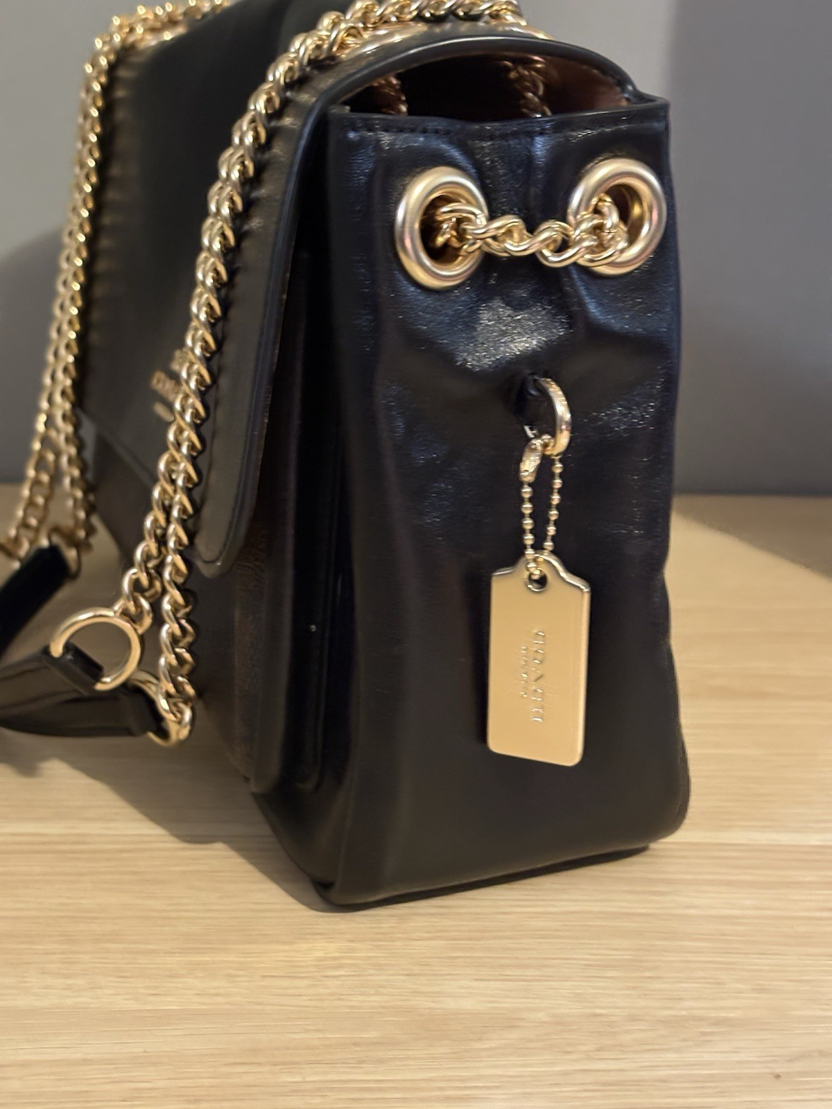 Coach Elodie Crossbody Bag In Signature Canvas CCF10 Walnut/Black