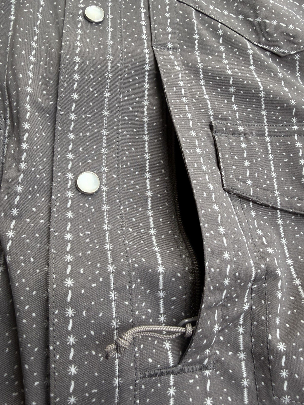 Poncho Men’s Shirt Pearl Snap The Hondo Short Sleeve 3XL Regular