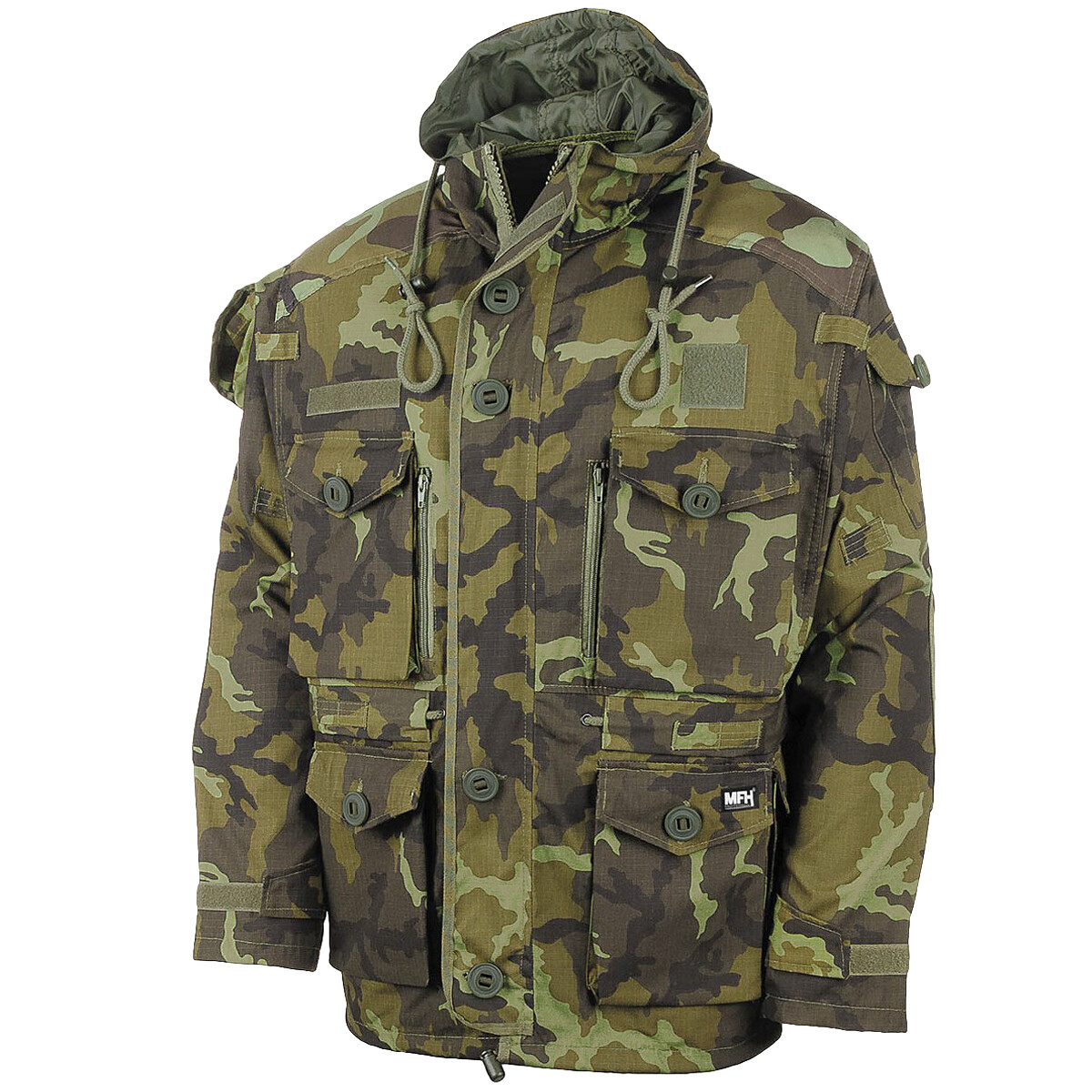 MFH Commando Jacket Hooded Mens Parka Hunting Hiking Smock M95 Czech Woodland