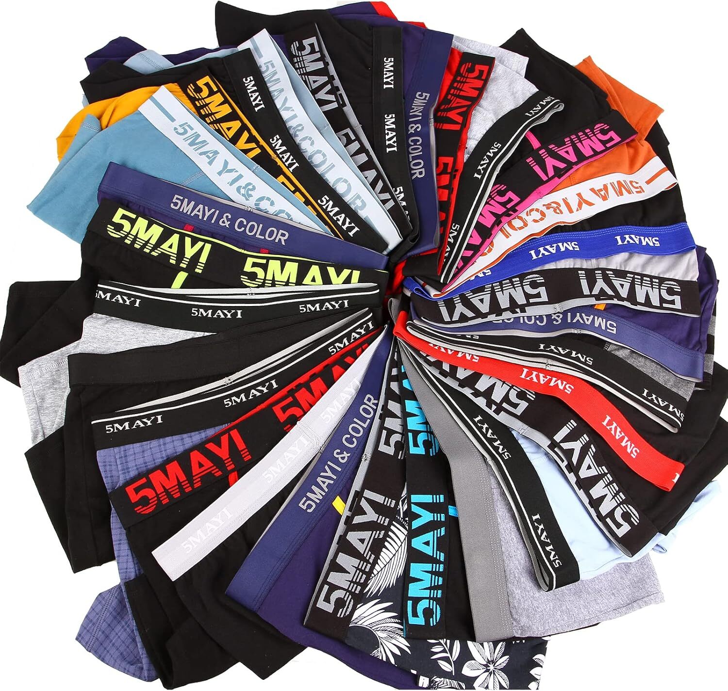 5Mayi Men Underwear Boxer Briefs Cotton Regular Long Mens Boxer Briefs Und