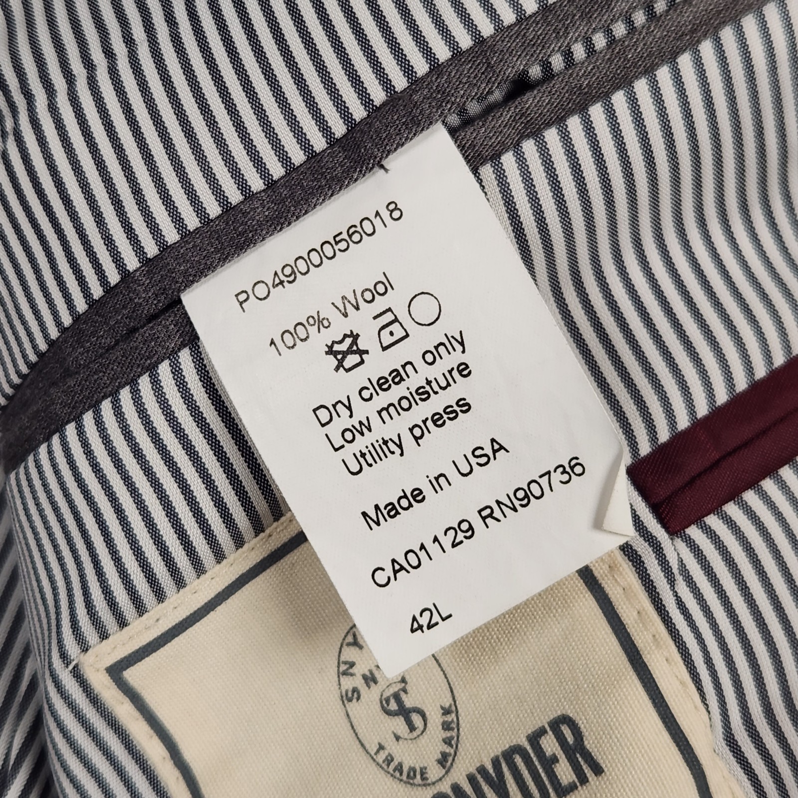 Todd Snyder Sport Coat Men 42L Mayfair Fit Wool Single Breasted Two Button Plaid