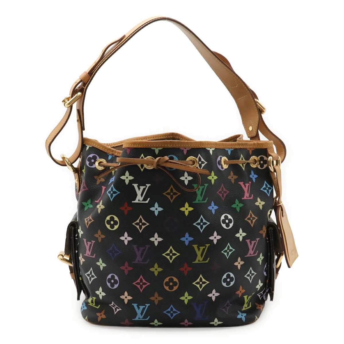 Louis Vuitton Multicolor M42230 Shoulder Bag Logo Canvas Noir Unisex #BLB513