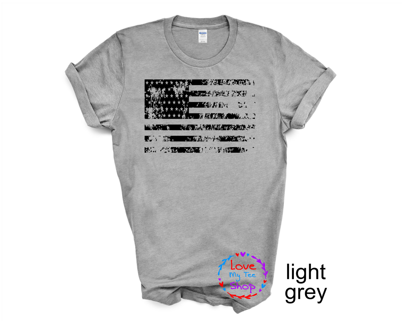 USA Distressed Flag Men T Shirt Patriotic Unisex Adult and youth sizes T-shirt