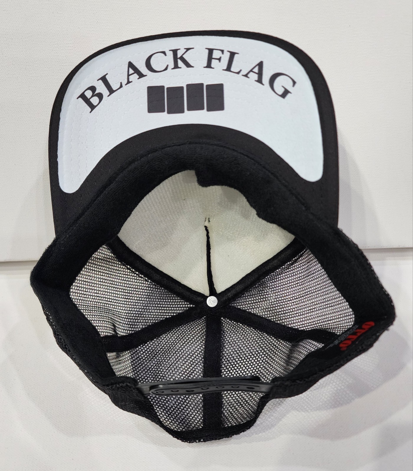 Classic Rock Blues Punk 60s 70s Triple Print BFlag Black Trucker Adjust