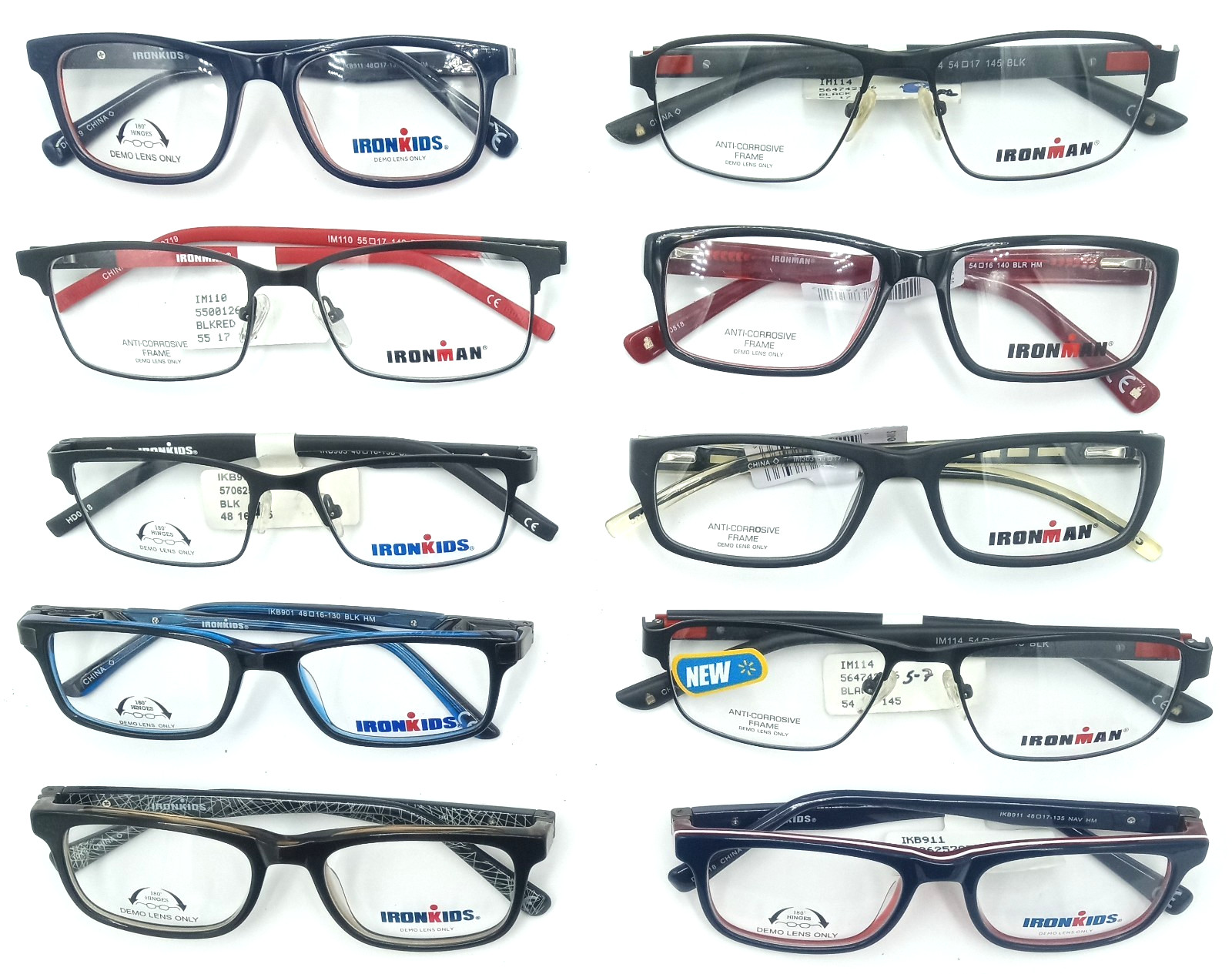 IronMan Glasses Iron Kids CHOOSE SIZE/COLOR/MODEL/FRAME Iron Man Eyeglass Frames
