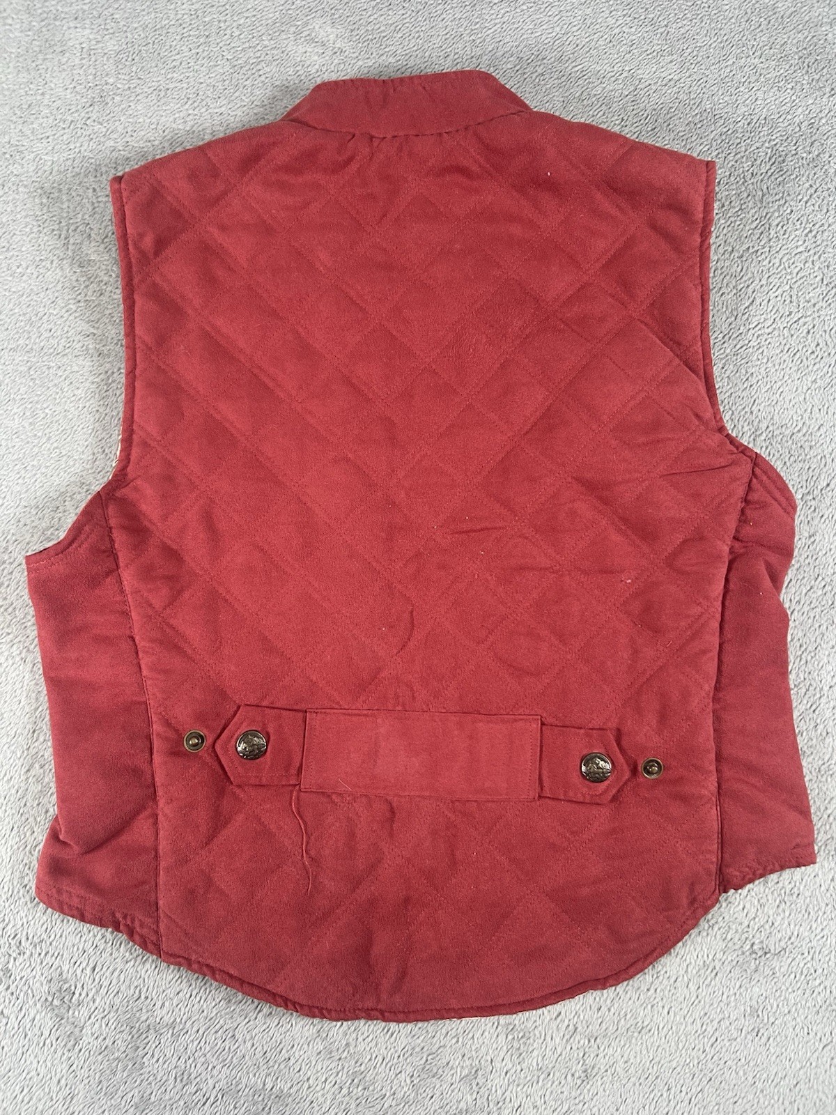 Vintage Mountain Horse Womens S Red Quilted Equestrian Vest