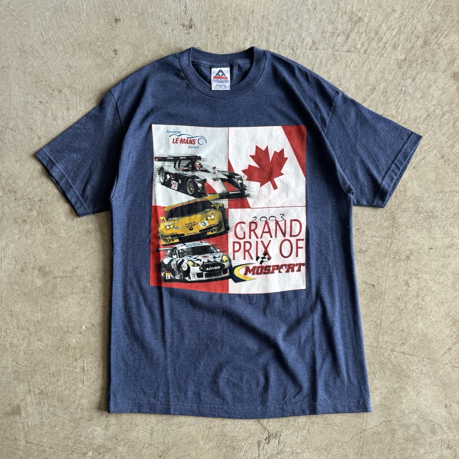 Vintage 2003 American Le Mans Mosport Grand Prix Racing T Shirt Size Large