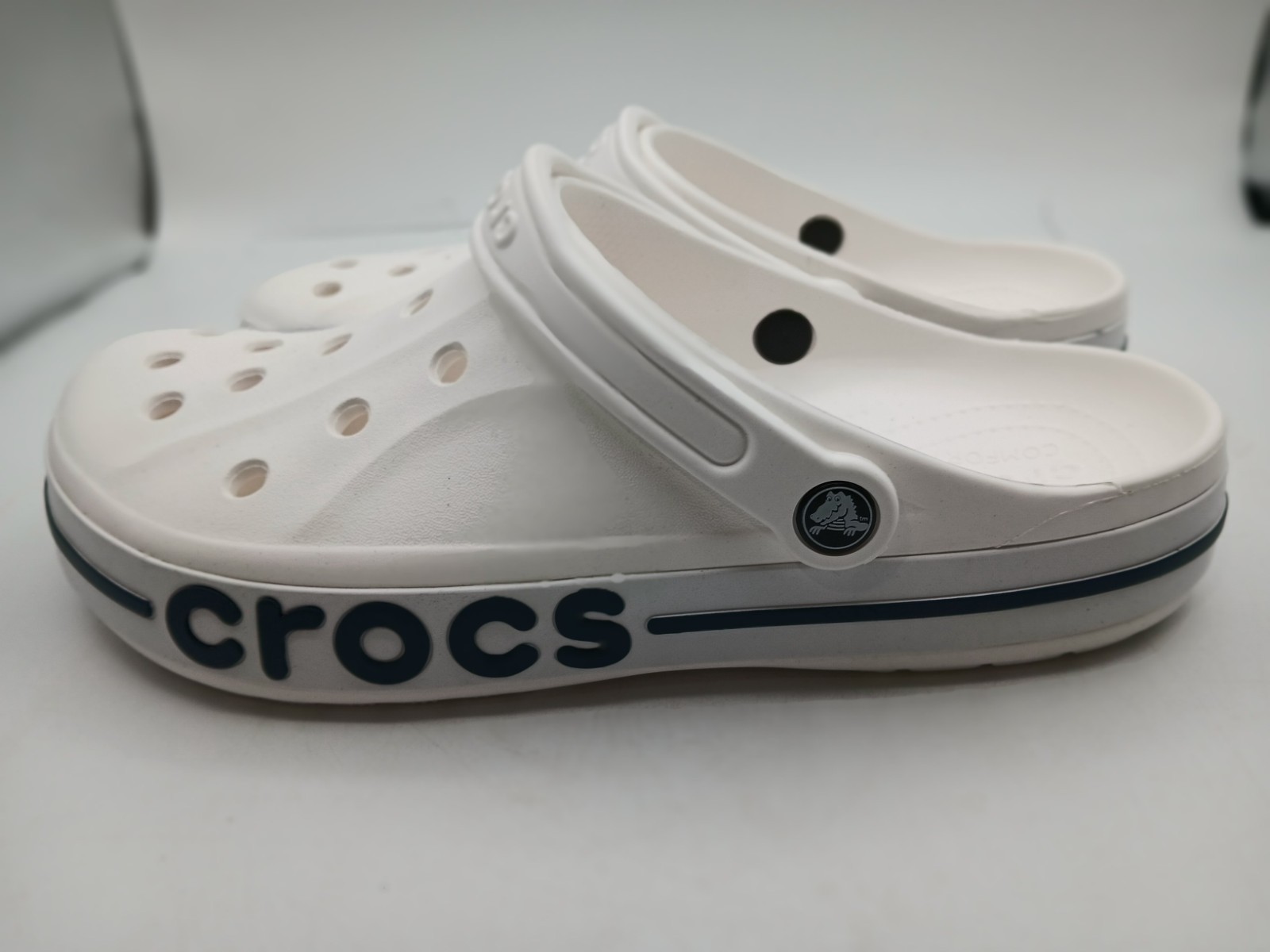 Crocs Bayaband Clogs White Unisex Size 13 Women 11 Men