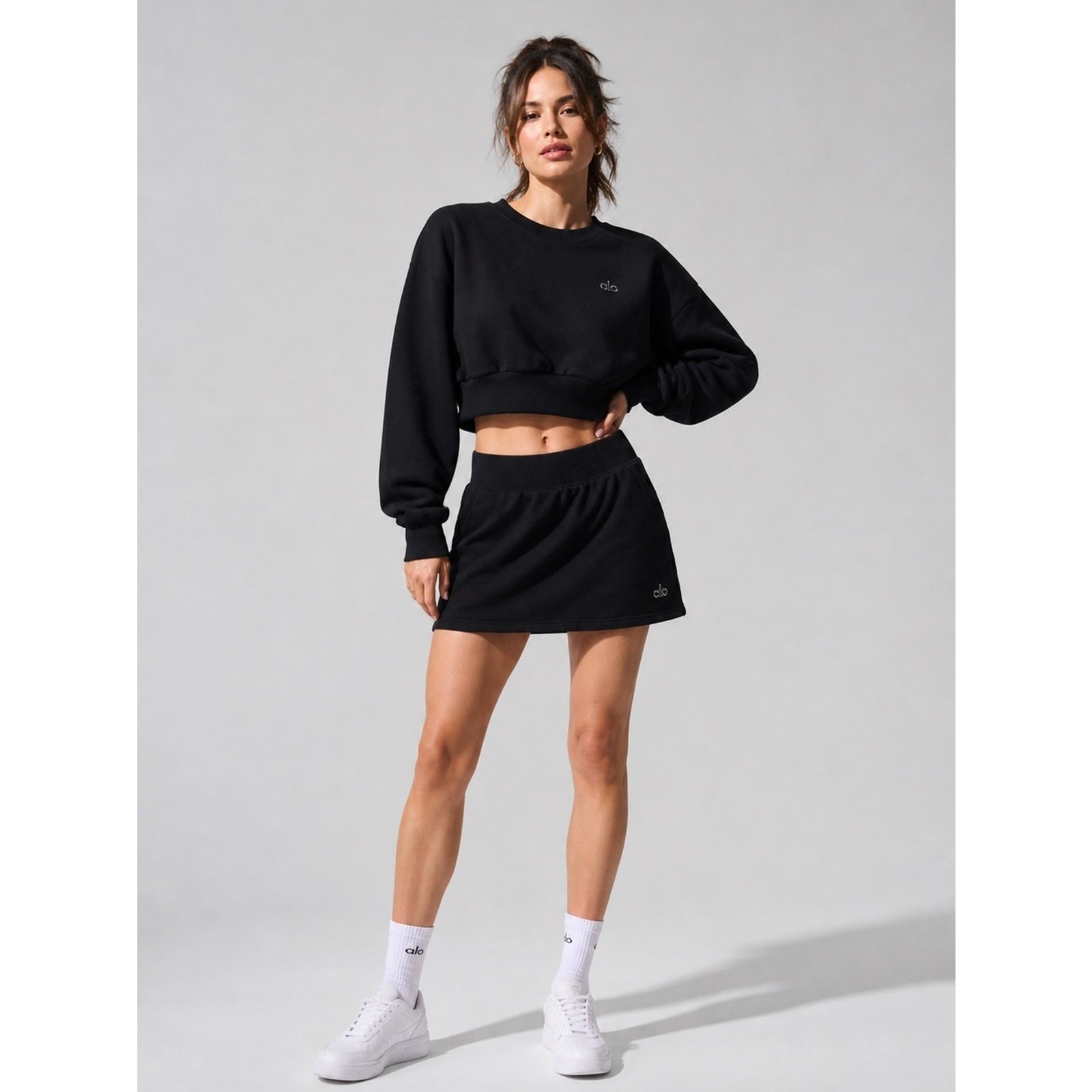 ALO Yoga Women’s Accolade Black Active Mini Skirt Size Small