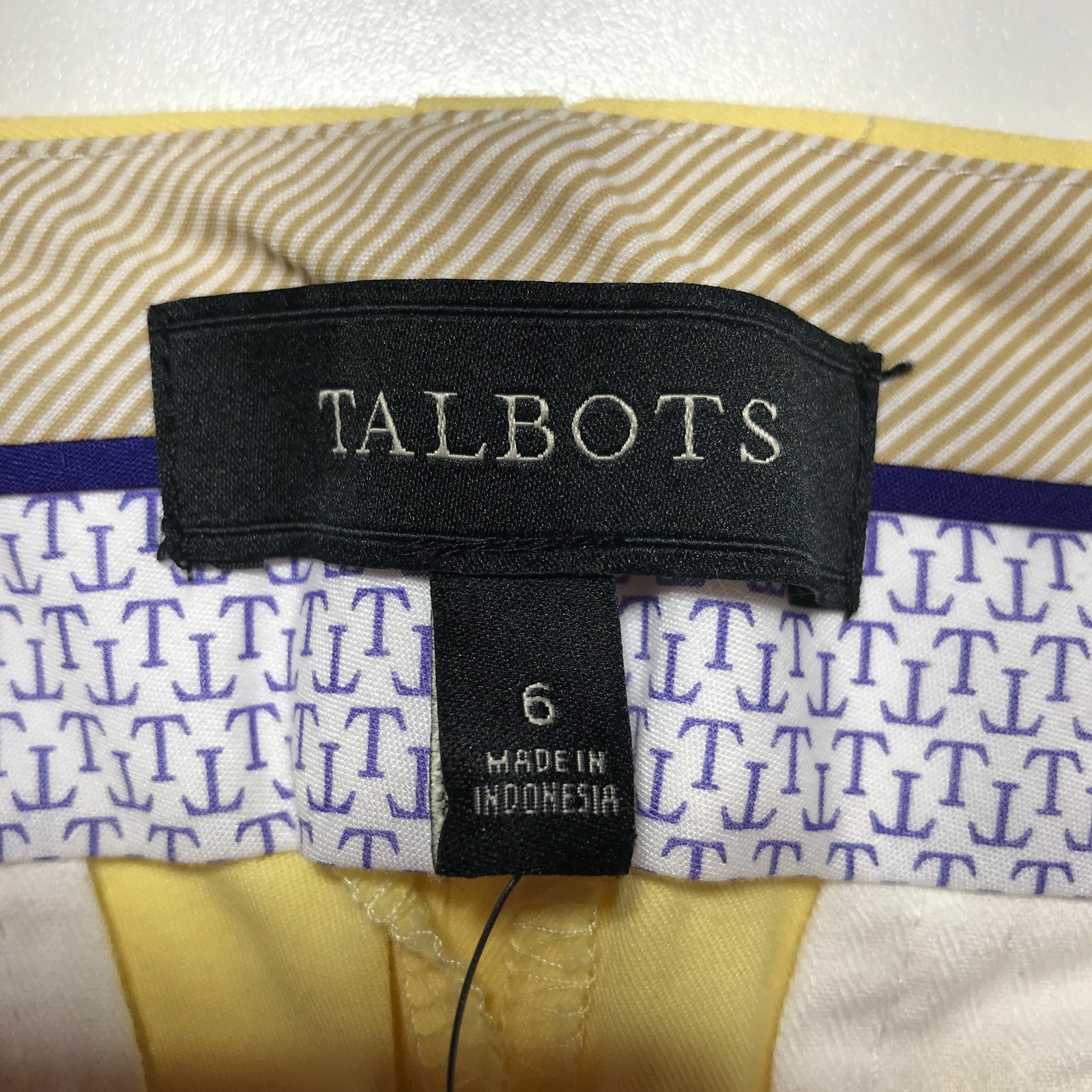 Talbots Signature Ankle Pants Size 6 Sits Below Waist Straight Leg Woven Stretch