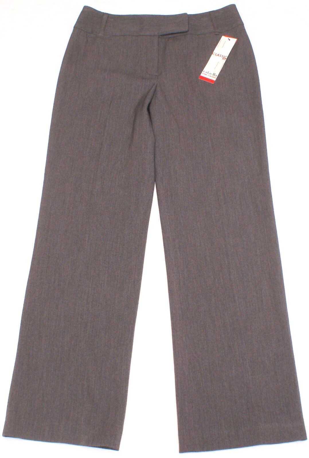 Rafaella 2 Way Stretch Gabardine Classic Gray Slim Dress Pants Womens 10 (32X32)