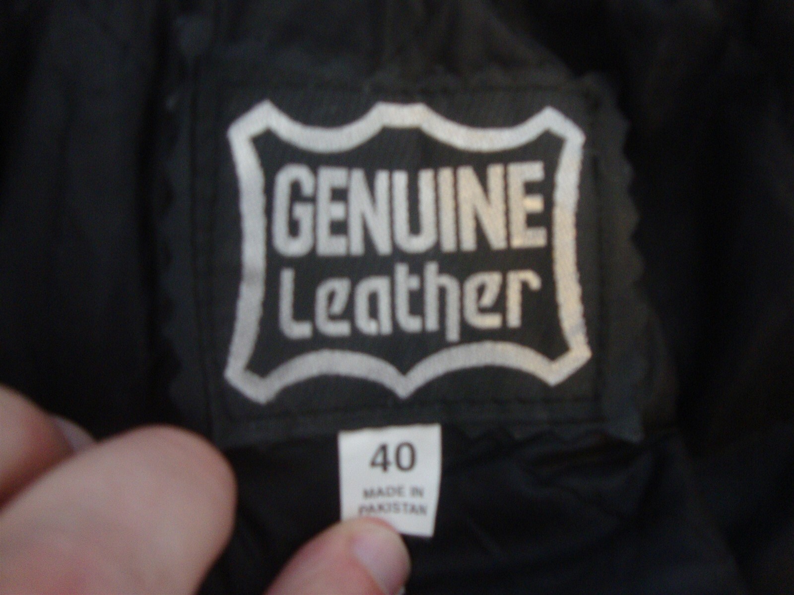 Vtg Blk Leather Motorcycle Biker Punk Rock Ramones style Genuine Jacket Sz 40 L