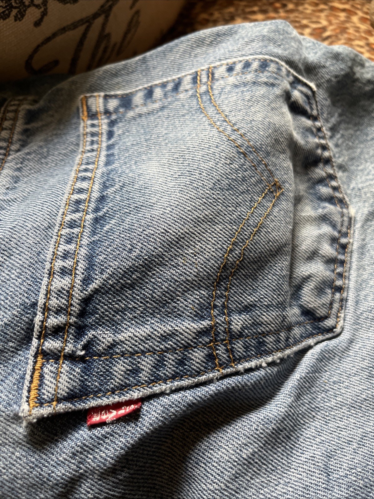 Levi’s 505 Series Men’s Light Blues Denim Sizew36-L34 Preowned