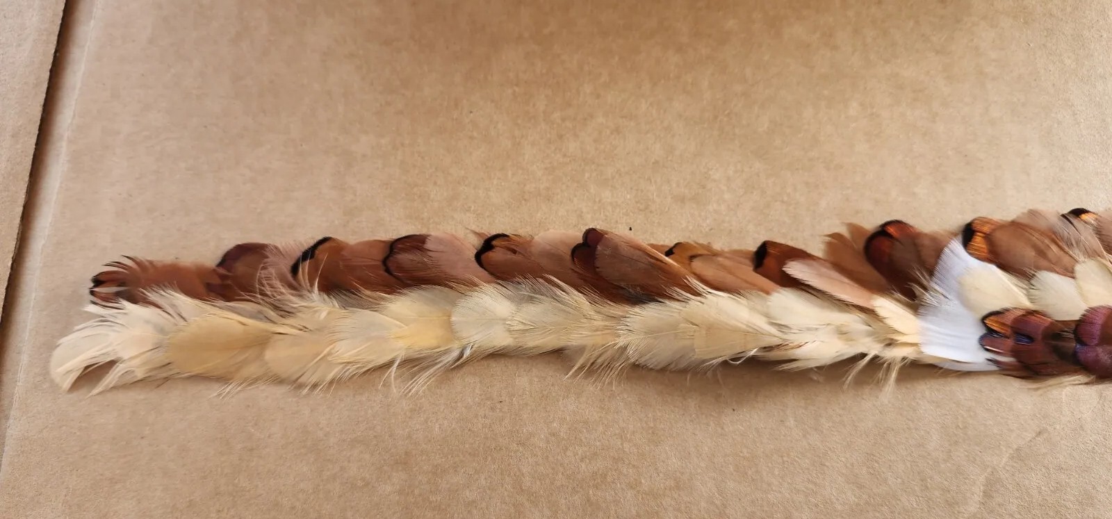 Western Cowboy Hat Feather Band With Clips 28″X4.5 New