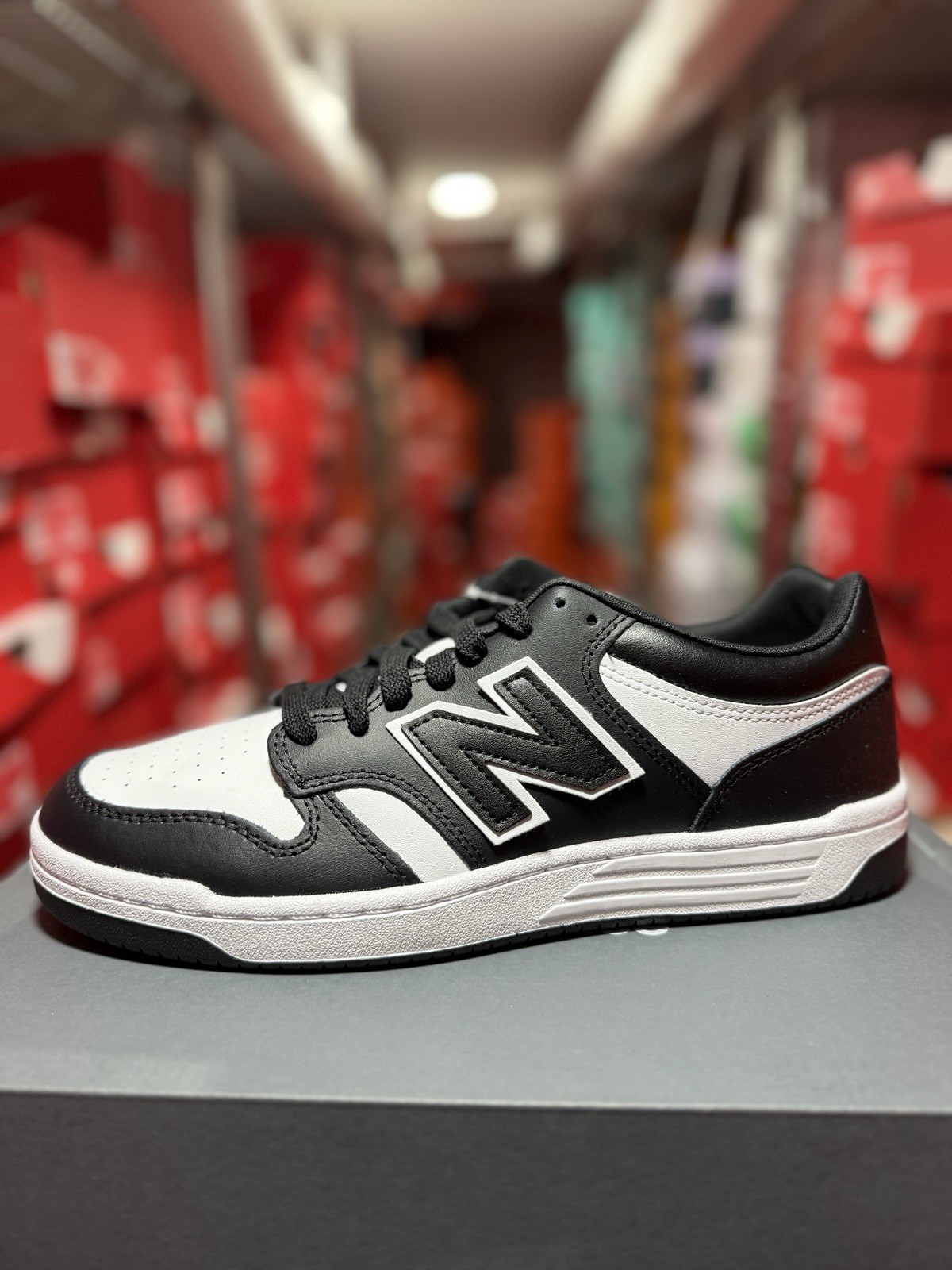 New Balance 480 Sneaker Black and White Men’s Size BB480LBA
