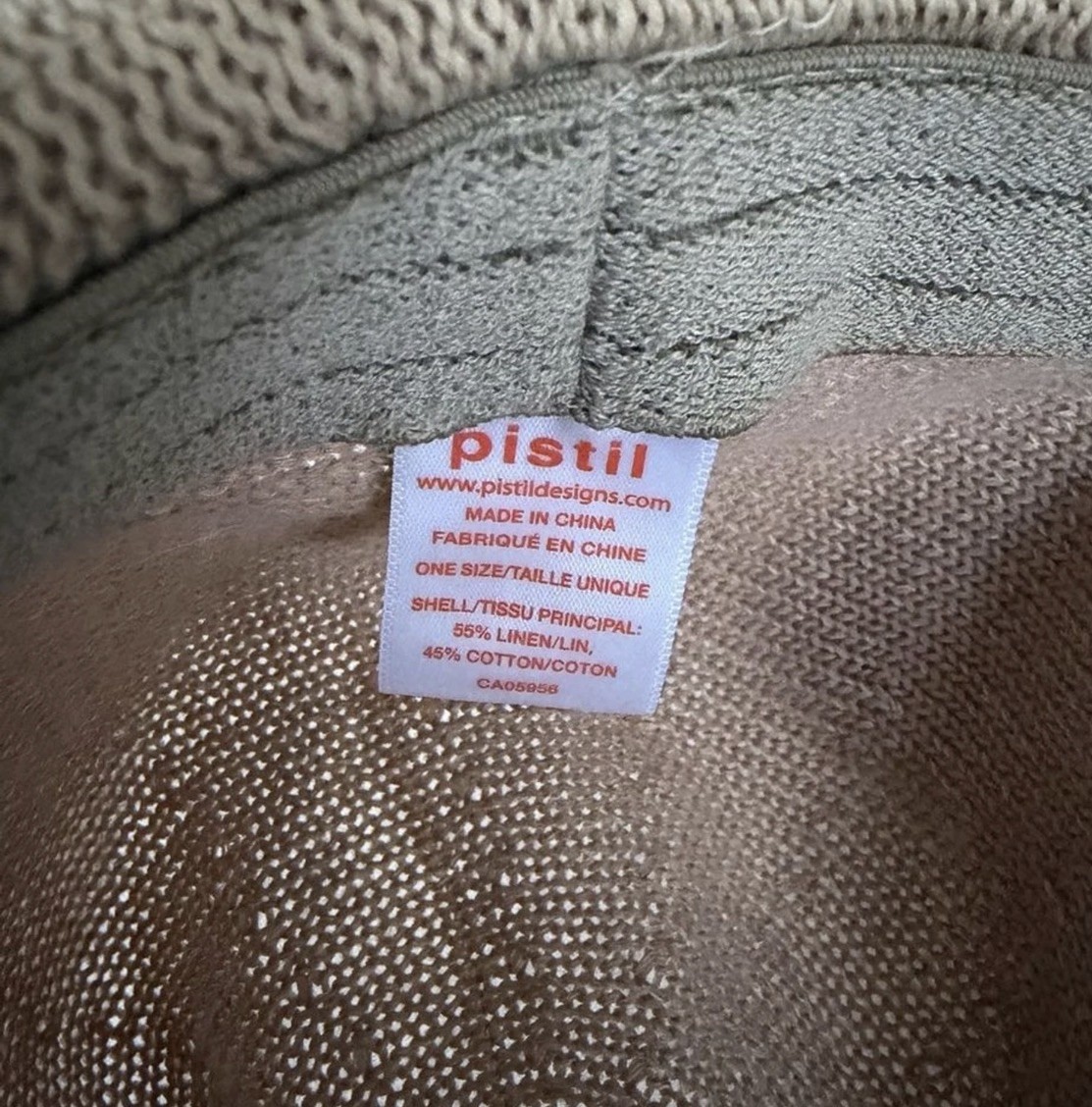 Pistil Natural Straw Floppy Sun Hat Women’s One Size