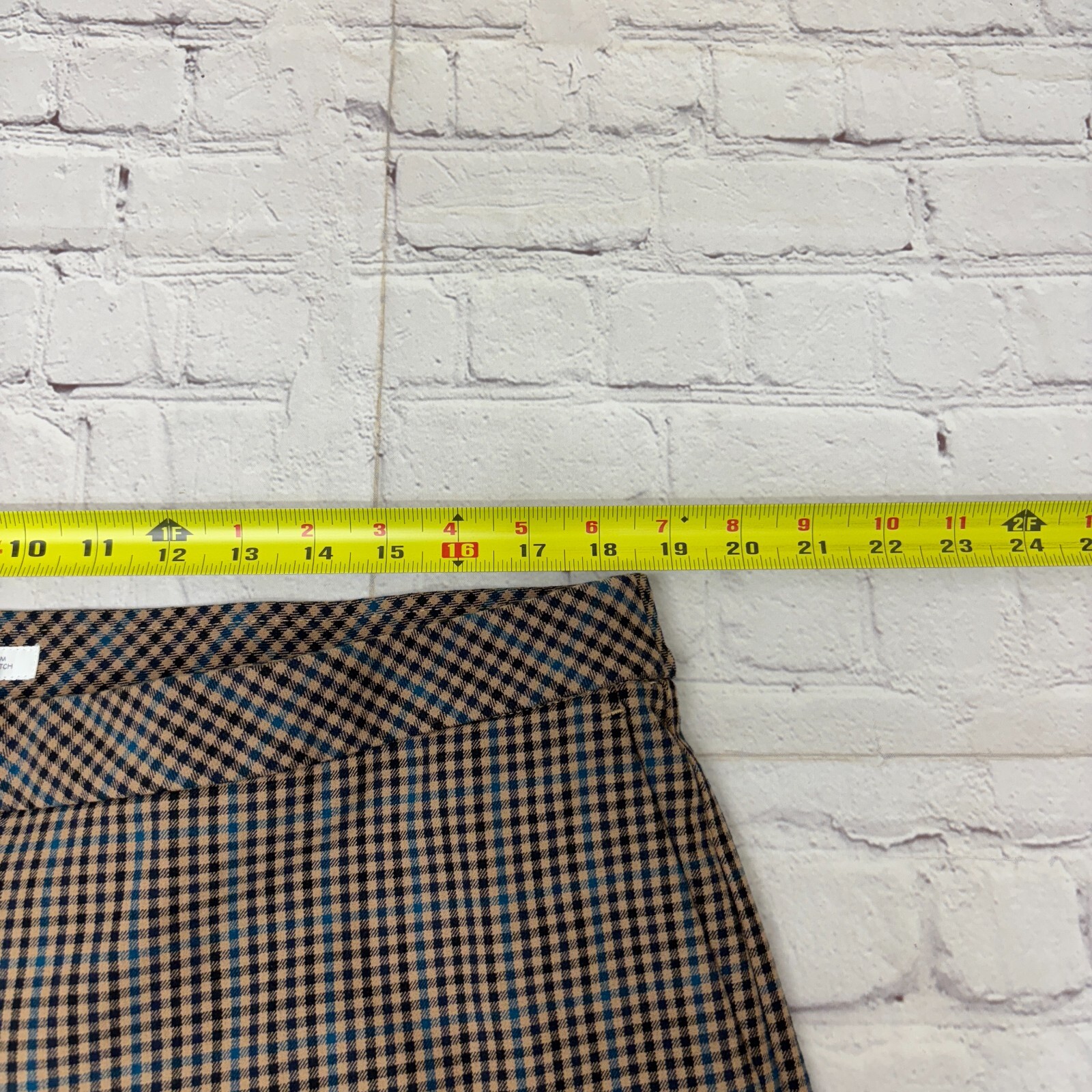 NWT J Jill Women Premium Bi-Stretch Dress Pants Size 18W Gingham Ankle C002 -2
