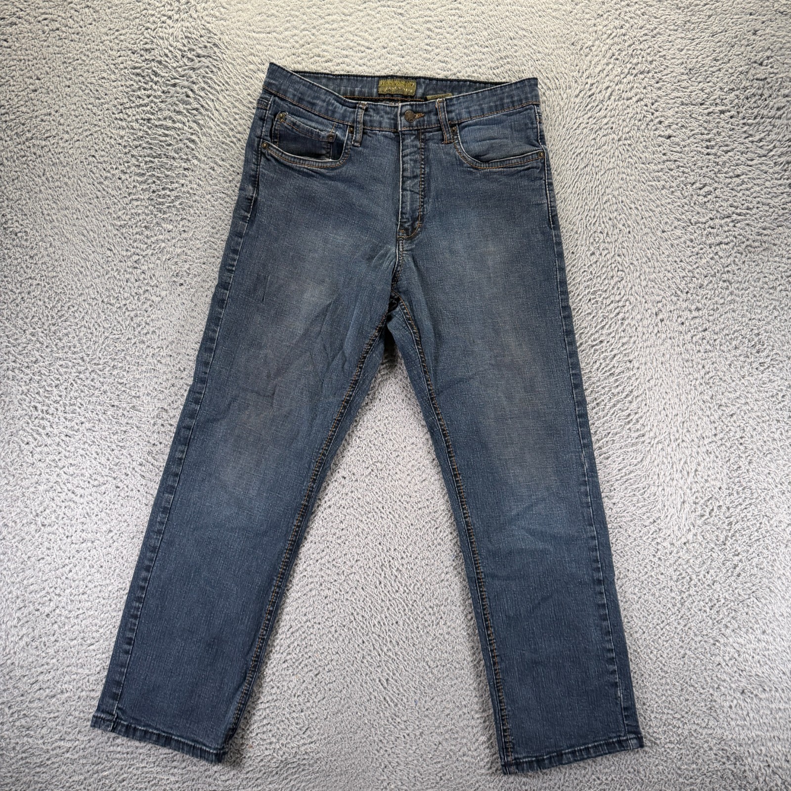 Urban Star Jeans Men 30×29 Blue Cotton Denim Straight Leg Faded Workwear Utility
