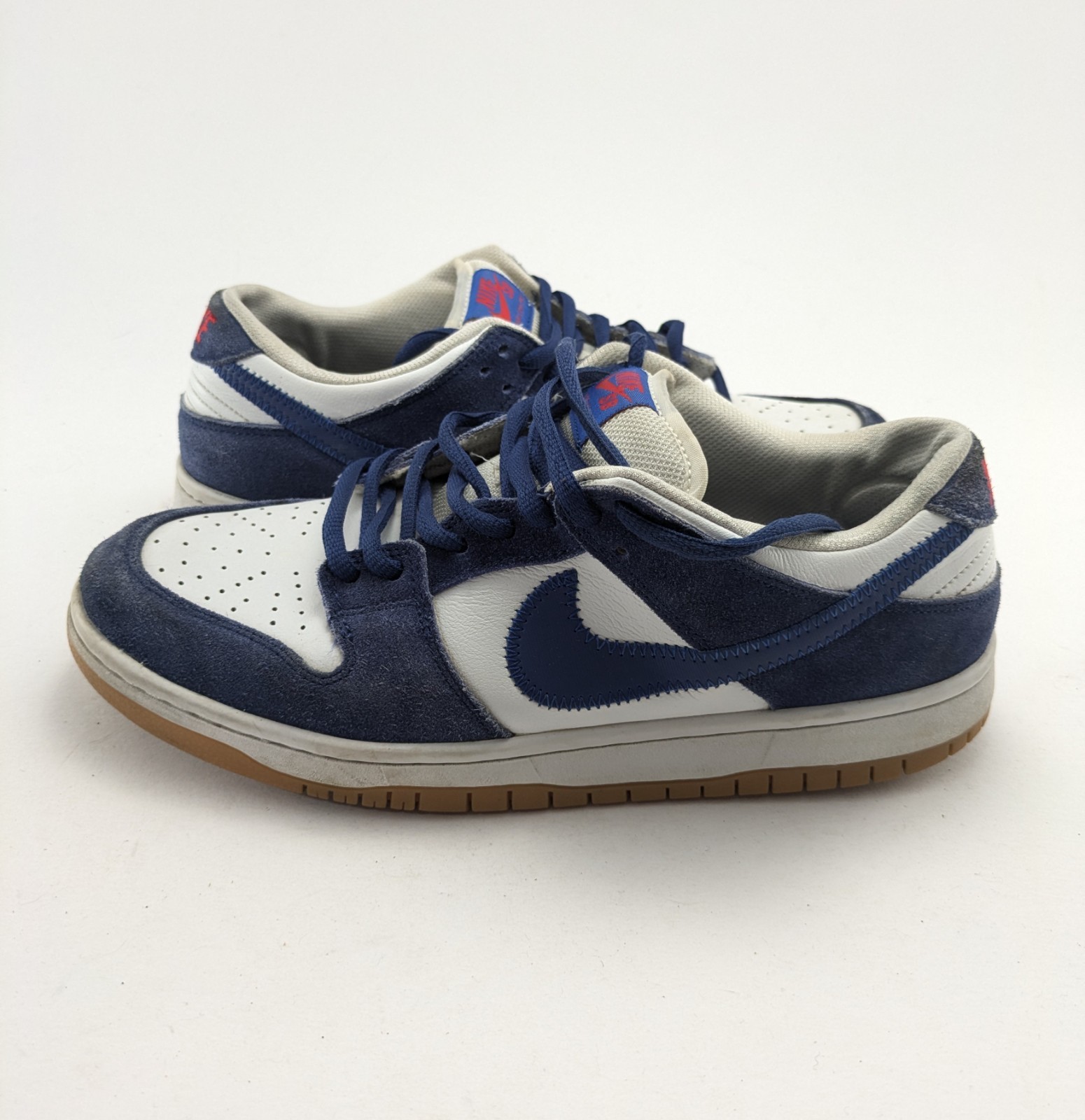 Mens Nike SB Dunk Low Dodger Blue Leather Basketball Shoes DO9395-400 Size 11