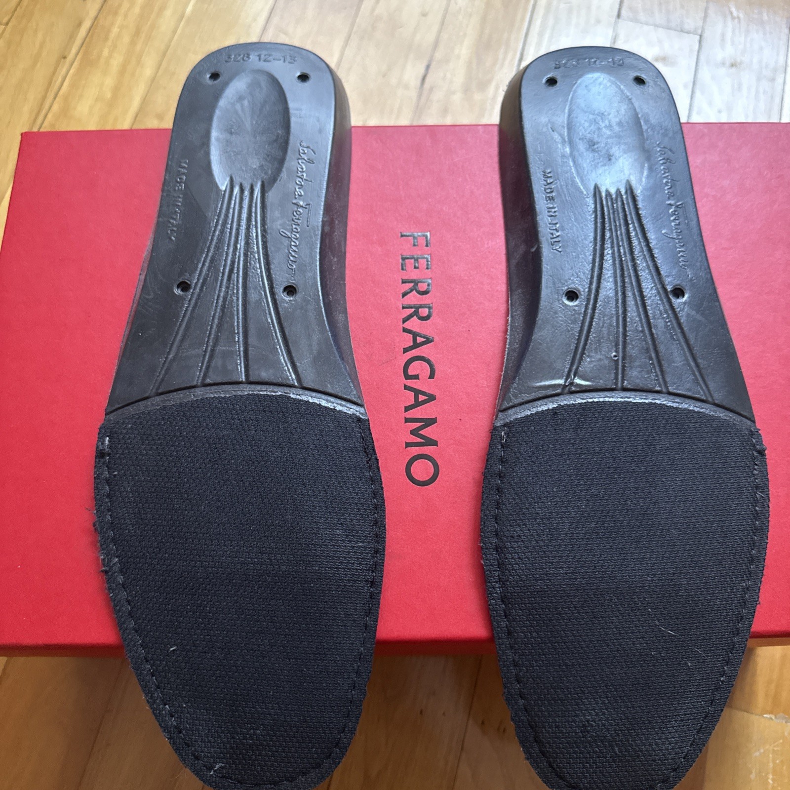 Salvatore Ferragamo Men’s Shoes, Moccasin Dark Blue US Size 12 with box