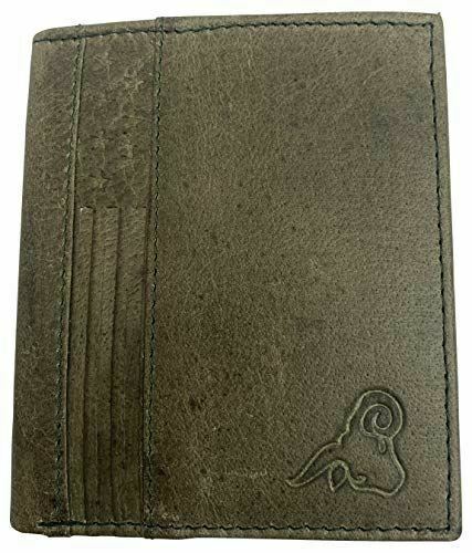 Men’s RFID Blocking Genuine Leather Unique L Shape Bifold Wallet USA Series Wall