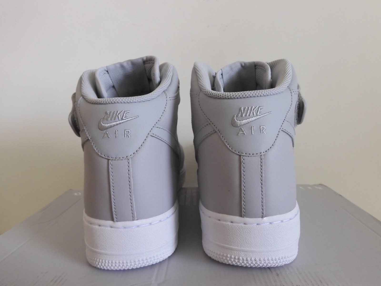 Nike Air Force 1 Mid 07 Wolf Grey-Wolf Grey-White Sz 15 Rare! [315123-046]
