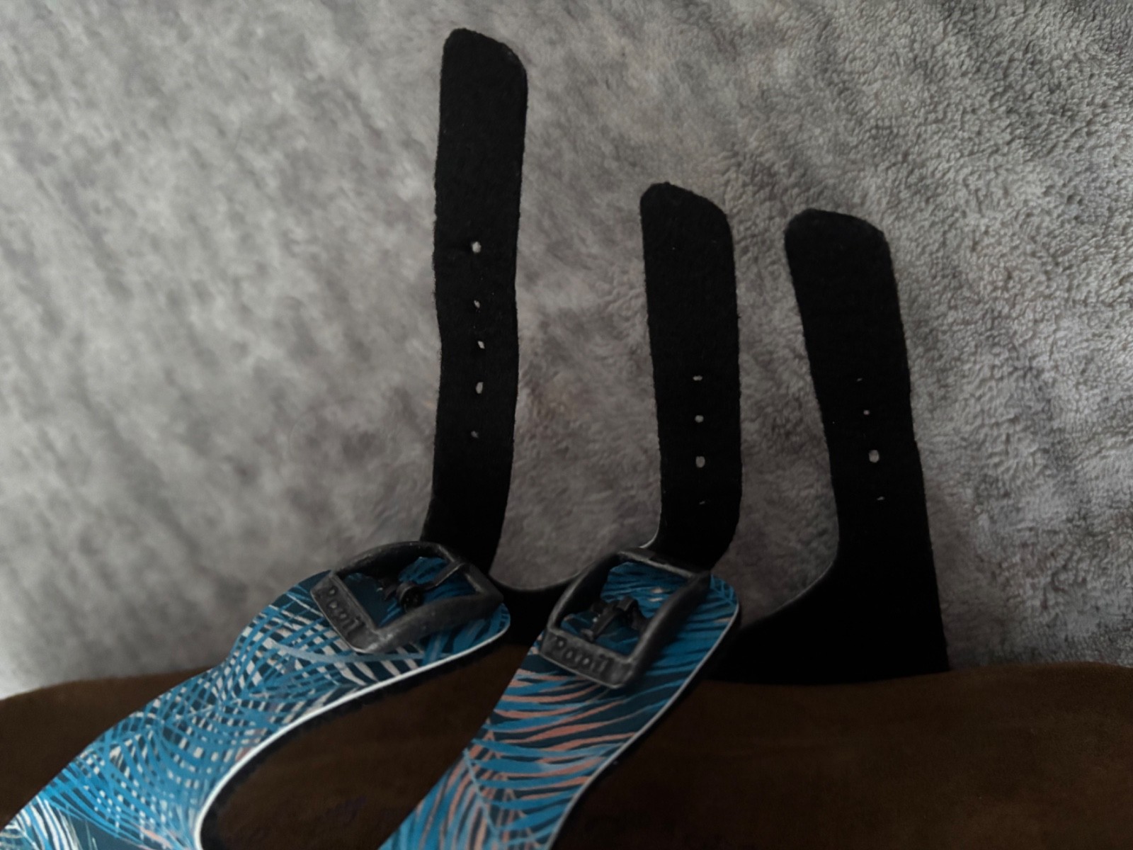 PAPILLIO x Birkenstock ‘Florida’ (39/8) Tropical Leaf Blue Birko-Flor Sandals